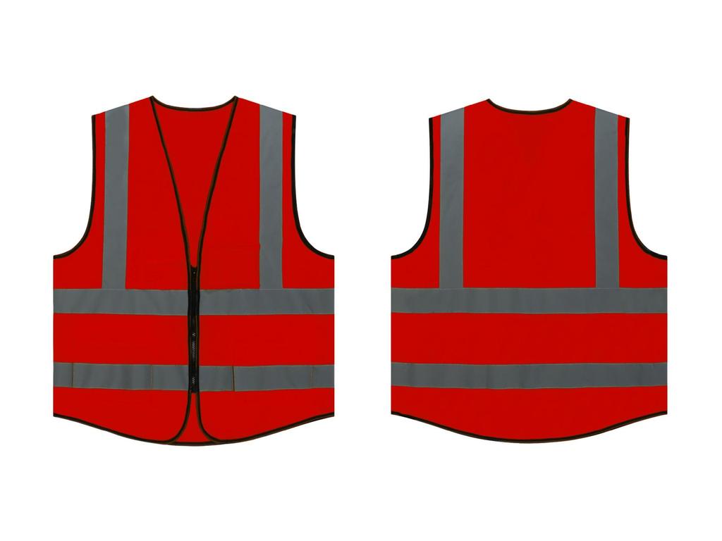 Reflective Safety Vest with Printed Logo for Construction and Traffic Protection