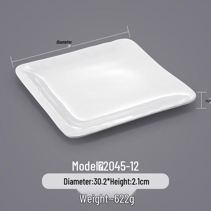 A5 Melamine Imitation Porcelain Commercial Plate
