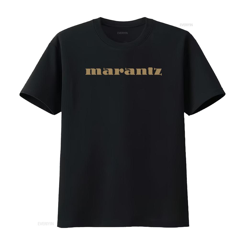 Marantz Audio T Shirt for Fashion Print Casual vintage Washed Comfortable Stretched homme streetwear Top For Everyday Wear