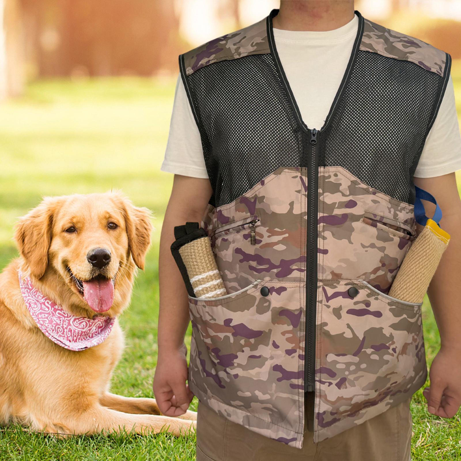 

Dog Handler Training Vest Trainer Tugging Protection for Agility Obedience XXL