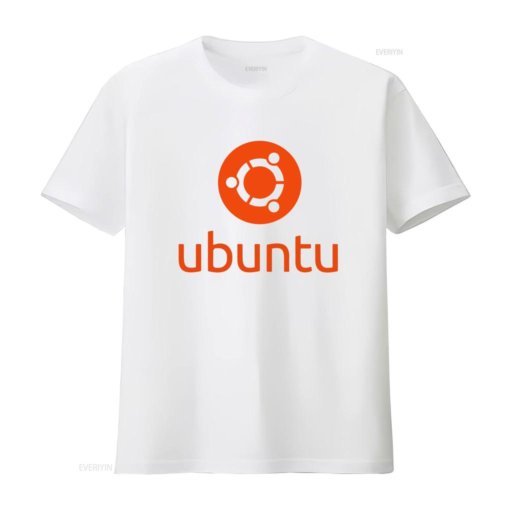 Linux Liebhaber T-Shirt Orange Ubuntu Slogan Und Logo Open Source Betriebssystem T-Shirt Vintage Lässig Vielseitig Streetwear Atmungsaktiv