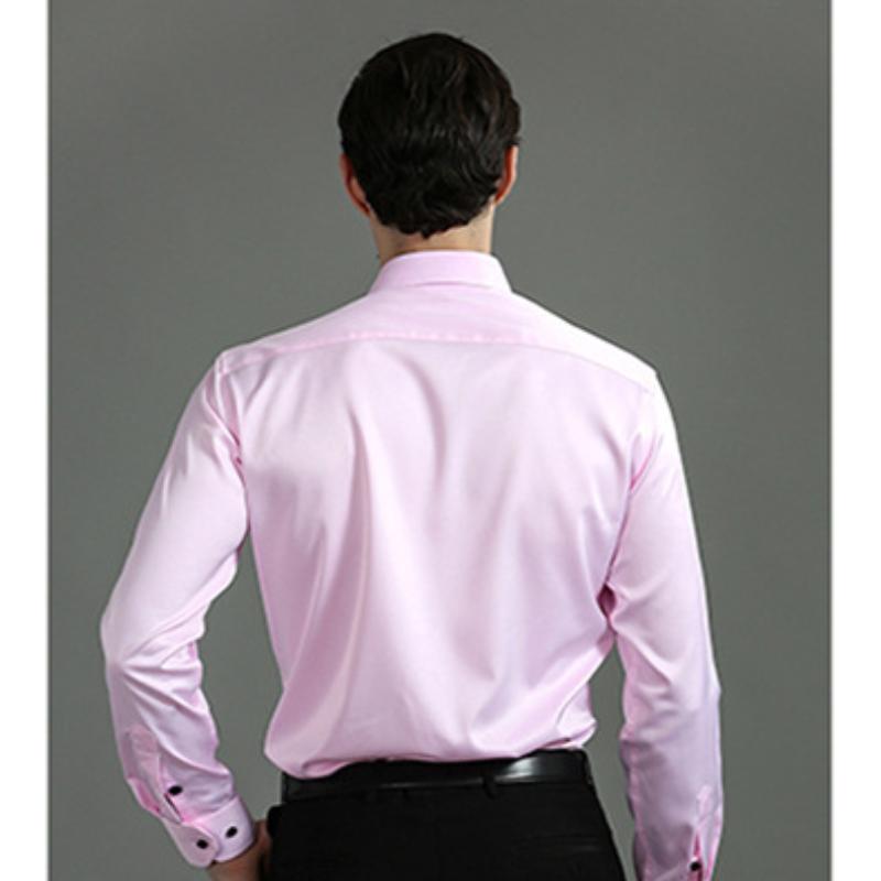 Весенне-летняя тонкая мужская рубашка с длинными рукавами — фото 13