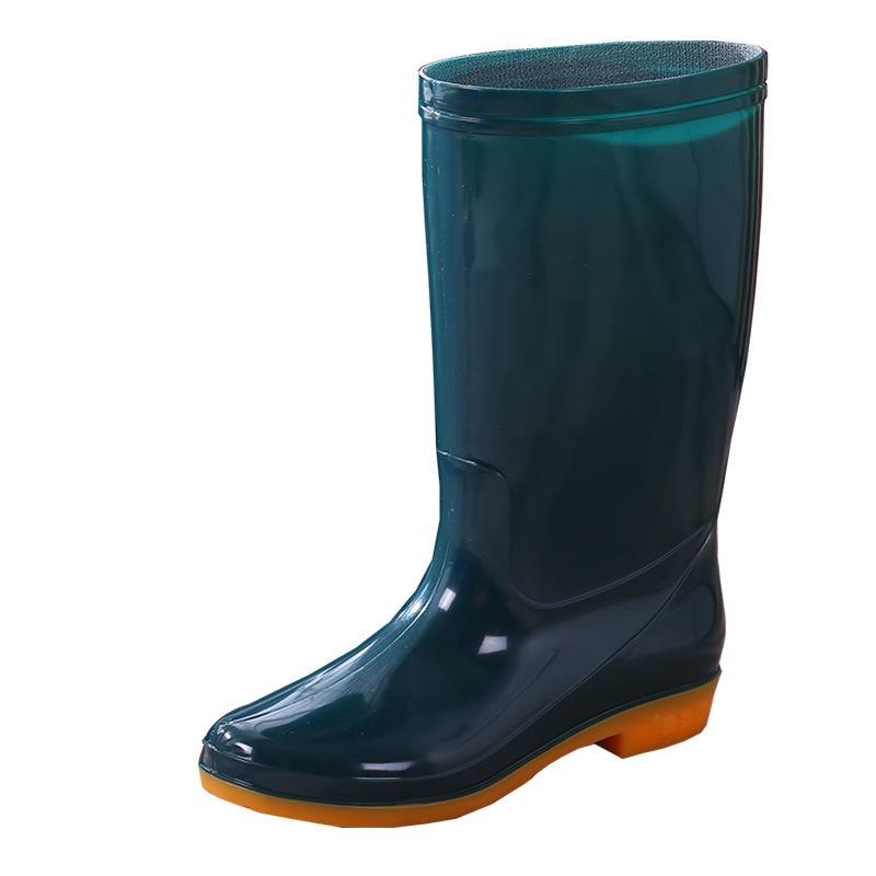 beef tendon sole high tube rain shoes women's winter non-slip velvet thermal rubber shoes overshoes waterproof rain boots water shoes women