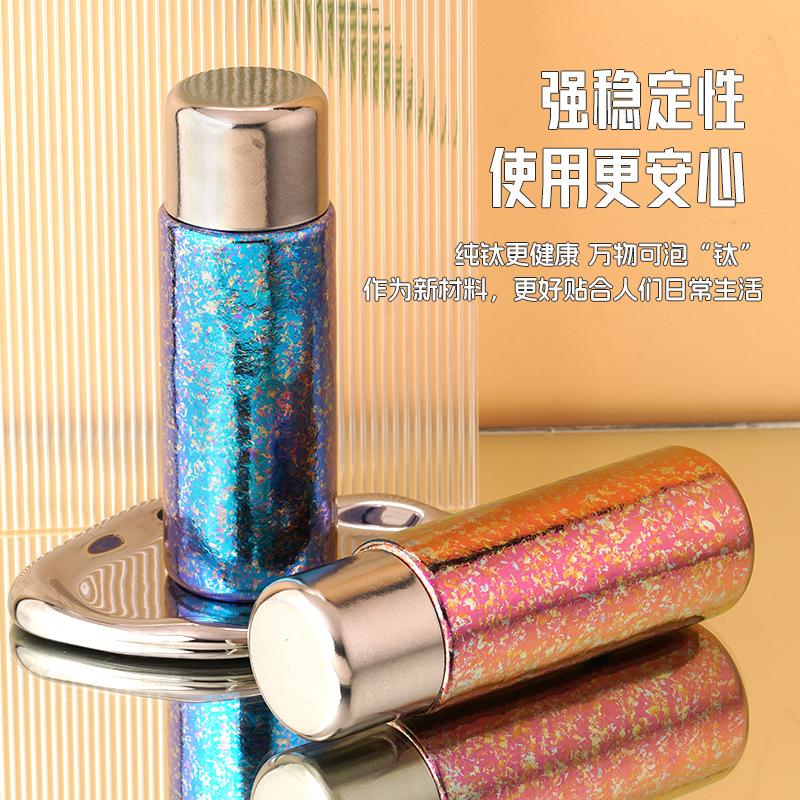High value light luxury accompanying portable water cup vacuum tea separation thermos cup