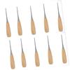 Professional Shoemaking Tool Ergonomic Wood Handle Awl For Leatherworking And Crafting Accessories