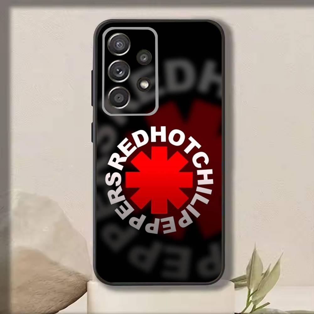 

R-Red H-Hot Chili PeppersS RHCP Phone Case For Samsung S25,S24,S21,S22,S23,S30,Ultra,S20,Plus,Fe,Note,10,9,5G Black Cover Samsung S24Plus