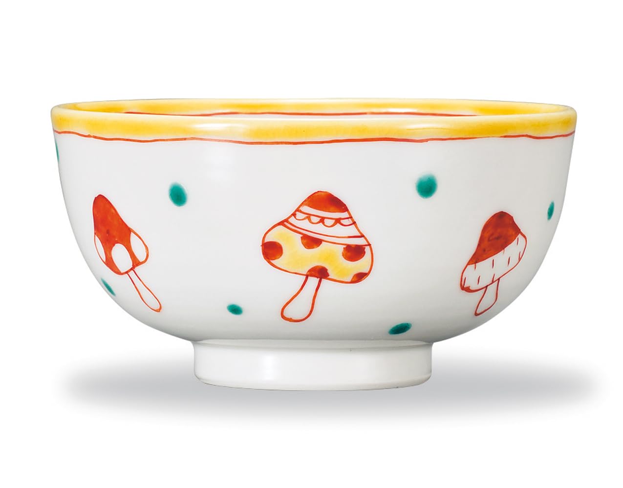 

Kutani ware Iwataya small rice bowl mushroom AP7-0636