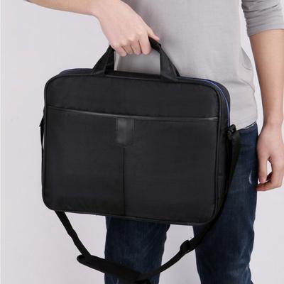 Einfache Männer Tasche Business Nylon Computer Handtaschen Tragbare Reißverschluss Schulter Laptop Tasche