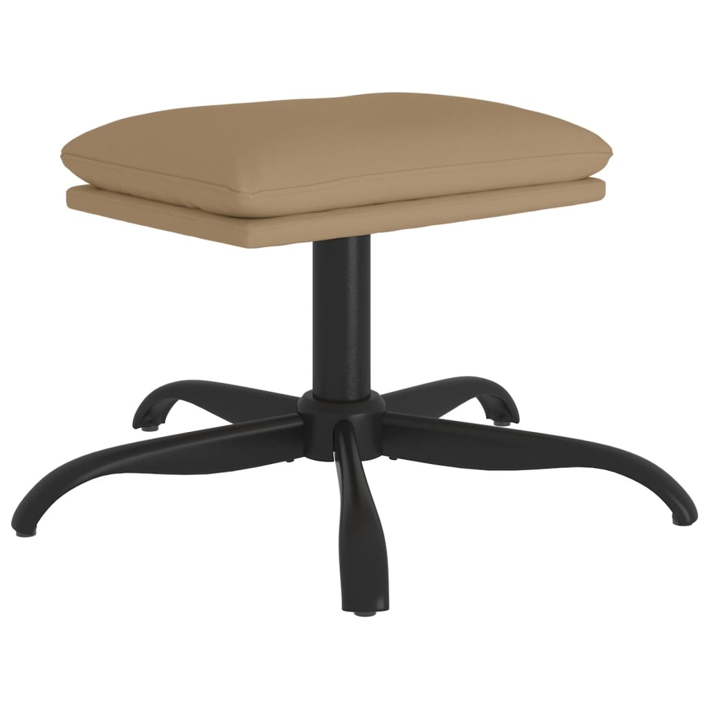 Hocker Cappuccino Braun 60 x 60 x 36 cm Kunstleder