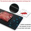 Quick Defrosting Tray for Frozen Meat Natural Heating Defroster Tray Rapid and Safer Chopping Boards for Frozen Meat Fish