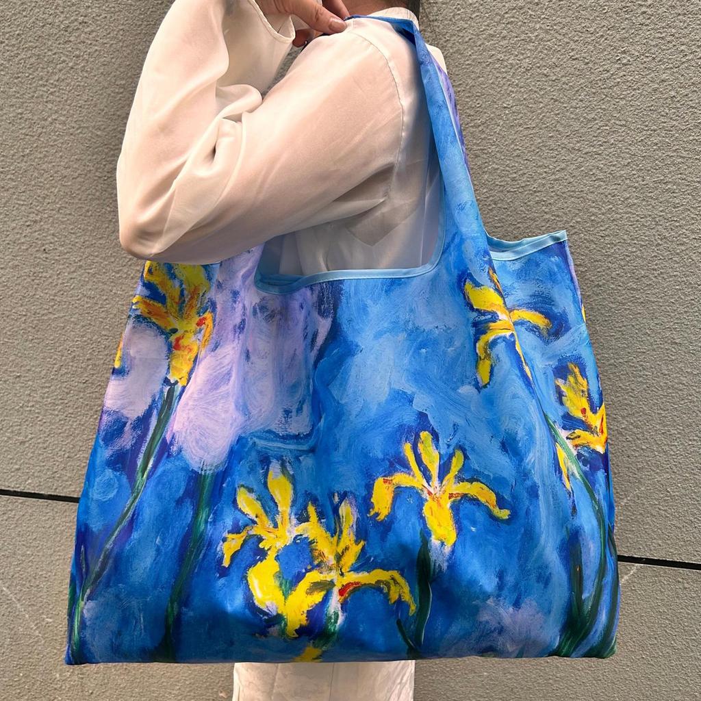 Miljøvennlig Sammenleggbar Skulderveske med Stor Kapasitet for Kvinner