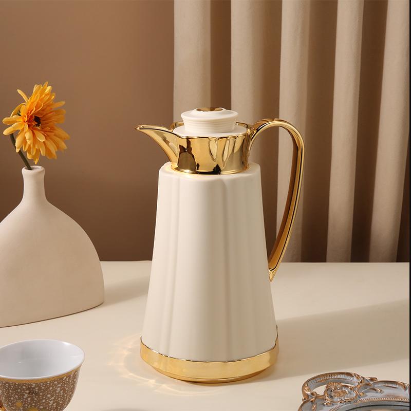 Large Capacity Classic Arabic Stainless Steel Vacuum Insulated Tea Mug 12-24 Hours Hot Beverage Portable Business Gift
