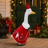 Christmas Goose Costume Porch Decoration Outfit Holiday Dress With Hat 23 Inch Lawn Geese
