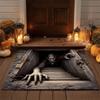 Halloween Doormat Non-Slip Home Floor Mat Scary Bathroom Carpet  Bedroom