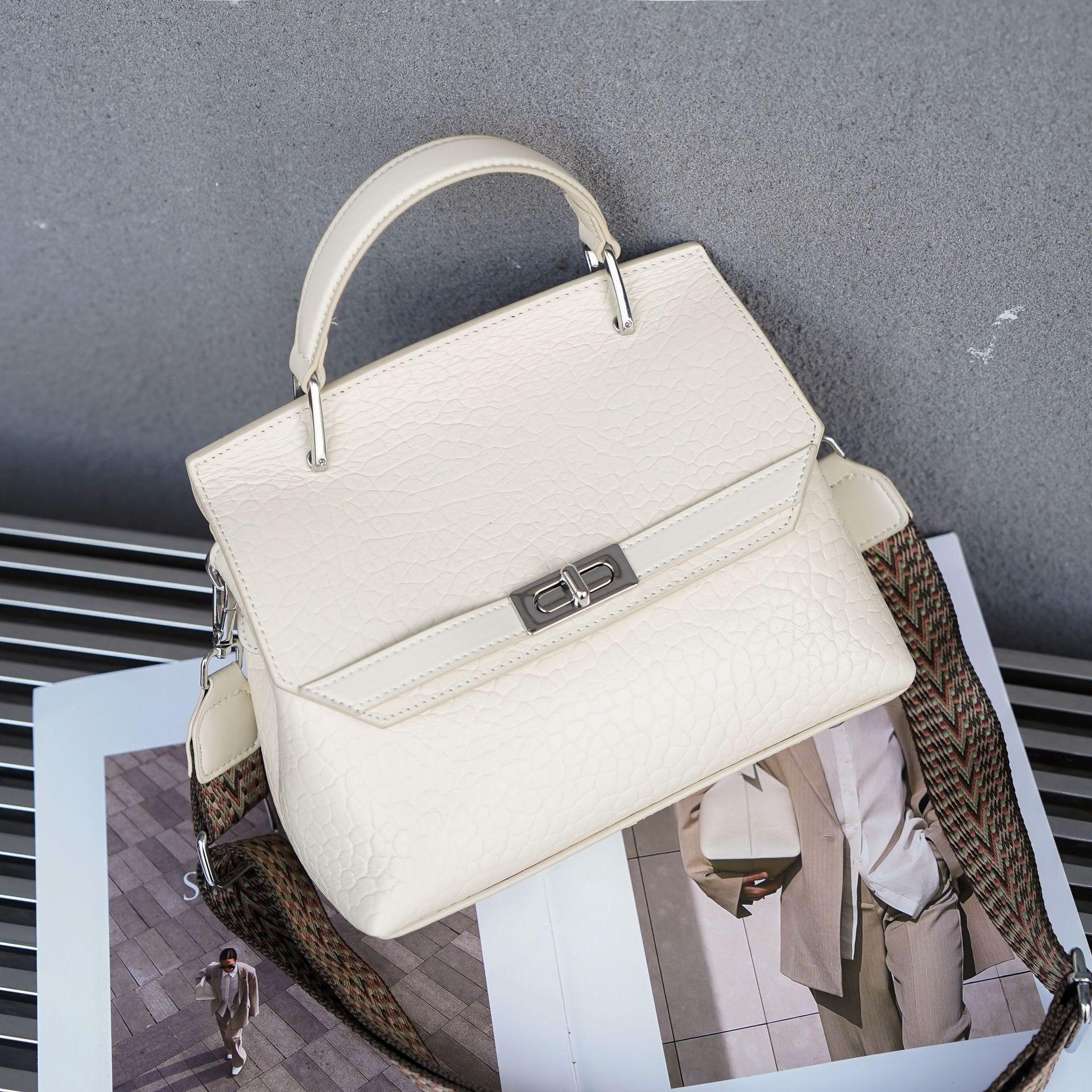 

Женская сумка через плечо из коровьей кожи, простая модная сумка, сумка-ракушка для девочек, многосекционная сумка-пельмень белый