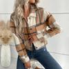 MIEGOFCE Autumn and Winter New European and American Women's Plaid Long-Sleeved Shirt Jacket 8301
