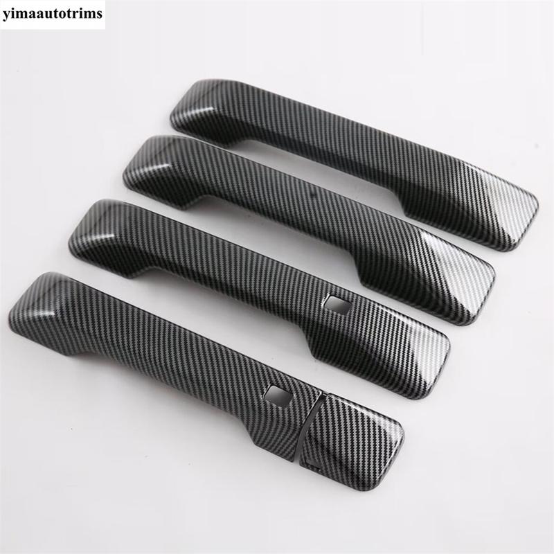 Door Handle Bowl / Rearview Mirror Cap / Fuel Oil Tank Cover Trim Carbon Fiber Accessories For Hyundai Santa Fe MX5 2024 2025