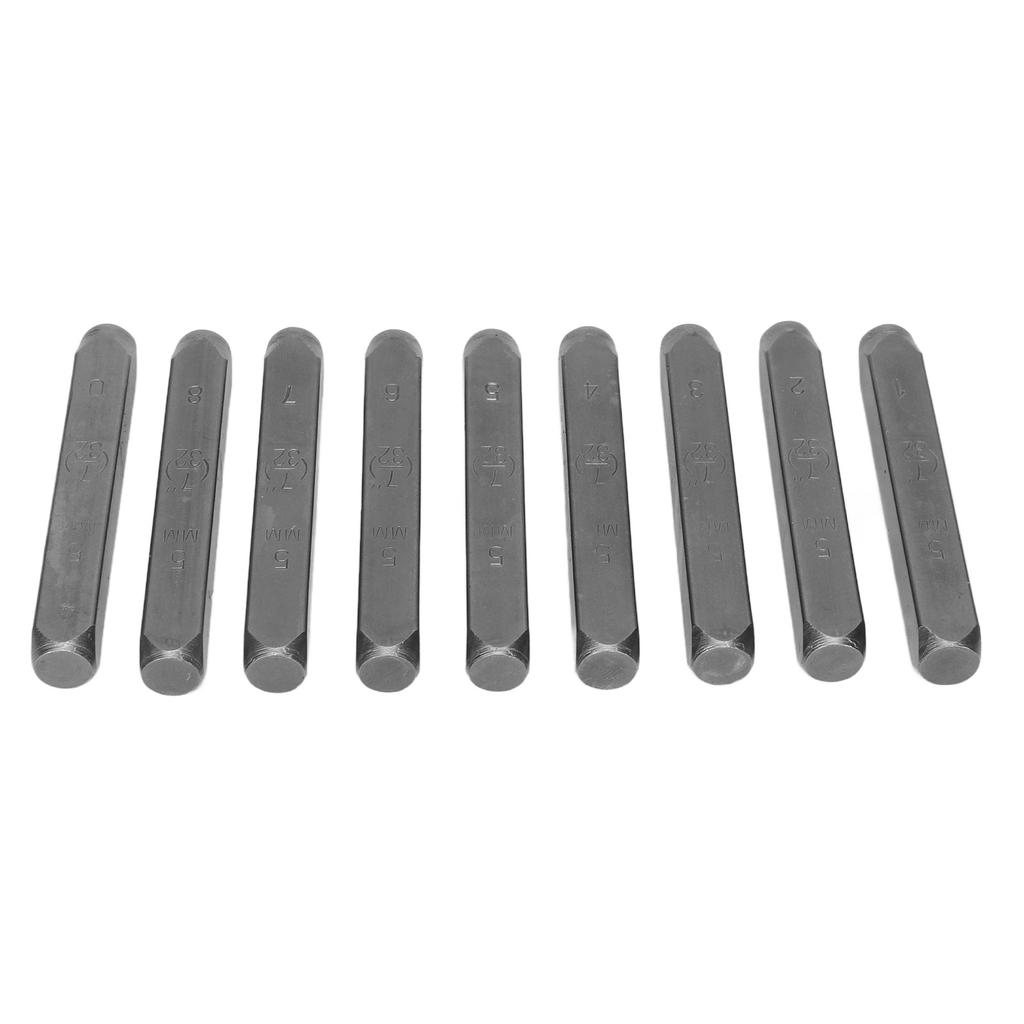 9-teiliges Zahlenstempel-Set, professionelles 5-mm-Zahlenstanzer-Set mit Aufbewahrungsbox für die Schmuckherstellung