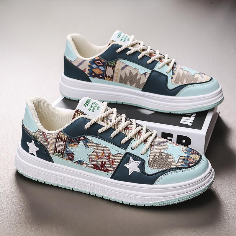 Spring and Autumn Men's Shoes 2025 New Korean Edition Trend Sports and Leisure Board Shoes Fashion Versatile High-value Men's Trend Shoes