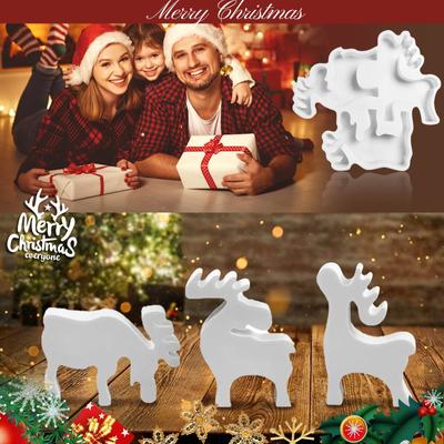 Silikon Kalıp Noel Geyiği Kendin Yap Silikon Kalıplar Döküm Kalıpları Noel Kalıpları Silikon