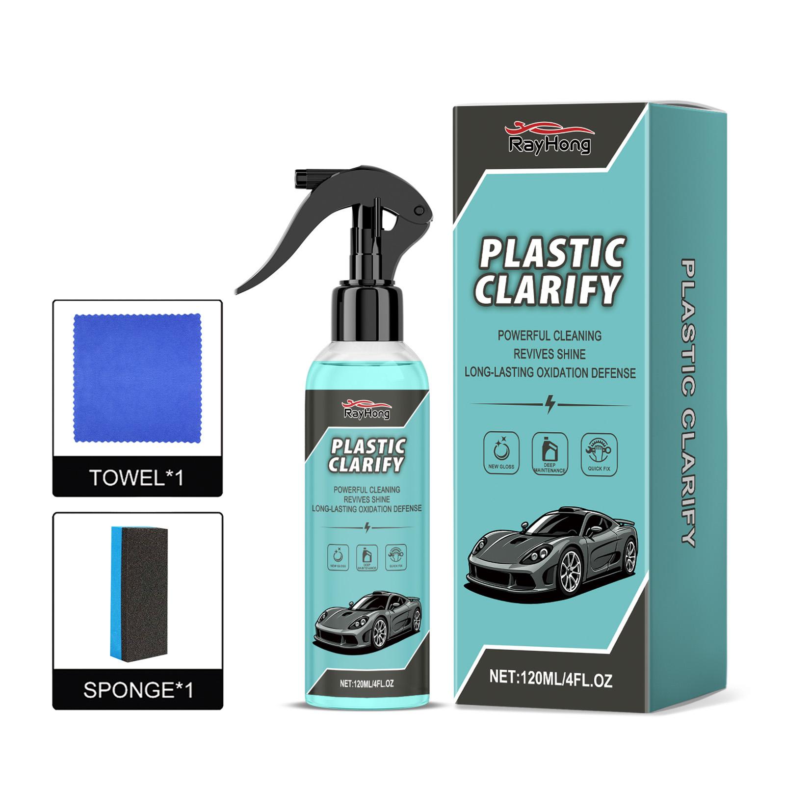 

120ml Car Plastic Leather Refurbishment Spray Auto Interior Refurbish Restore Coating Agent Back To Black More Gloss Cleaning