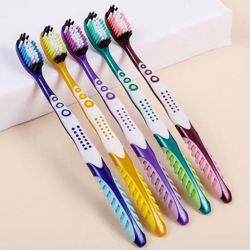 Dospělý zubní kartáček se středně tvrdými štětinami pro pánské zuby a odstraňování skvrn od kouření s nezávislým balením.