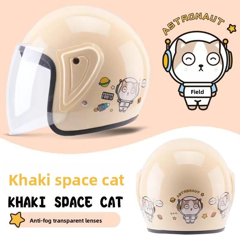 3C Certified Electric Motorcycle Helmet Winter Warm Anti Fog Lightweight Unisex Half Helmet for Adults