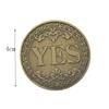 1 PZ Moneta Commemorativa in Bronzo Sì o No Souvenir Non-Valuta Oggetto di Scena per Gioco Monete per Decisioni Collezione Decorazione Artigianato
