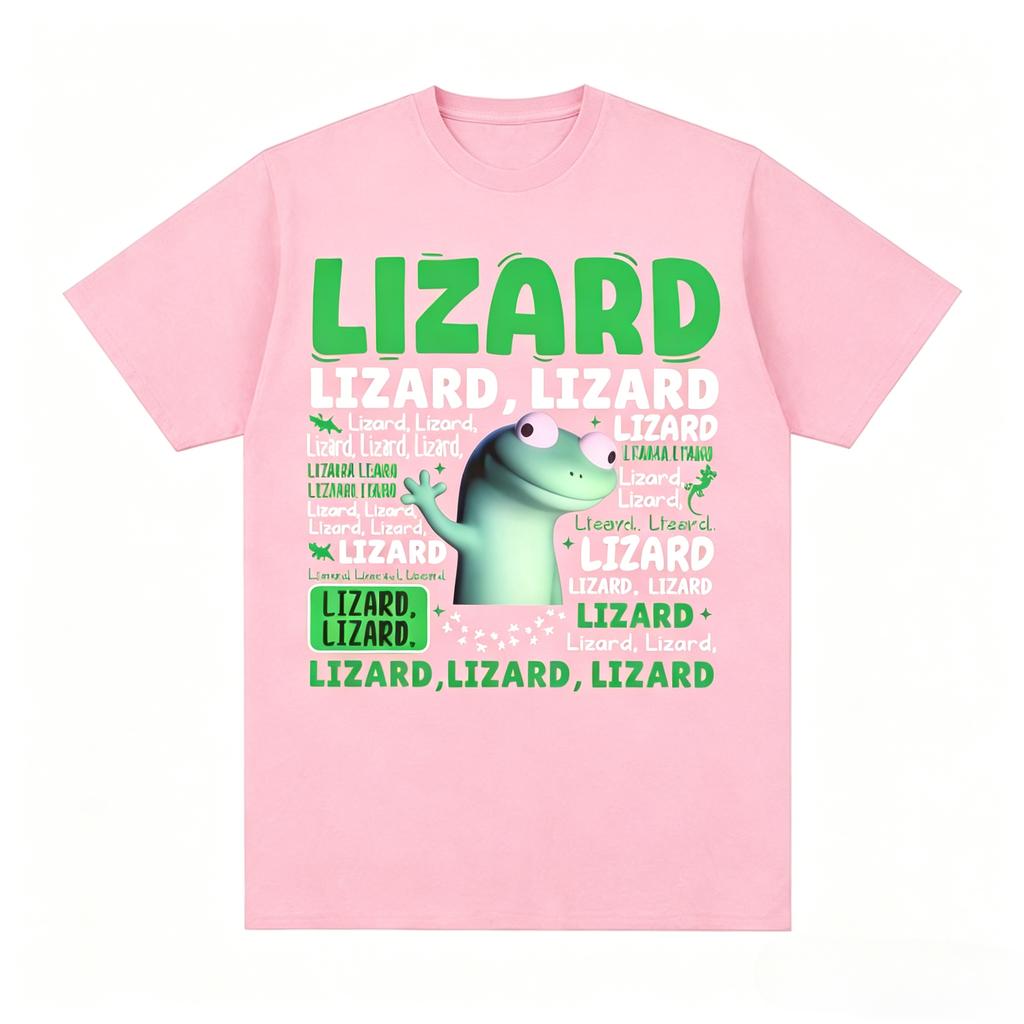 New Hot Lizard Meme Fashion Fun Graphic Tshirt Gothic Tshirt Summer Street Cotton Unisexs Clothing Womens Clothing Tshirt