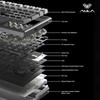 AULA F108 Pro V2 8KHz Polling Rate 10000mAh Tri-Mode Wireless Gaming Keyboard 100% Full Size RGB Hot-swap Gasket TFT Screen Mech