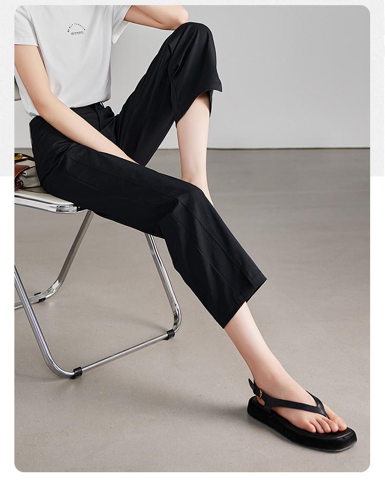 Leg Slit Thin Casual Pants for Women, 2026 Summer Fashion, Loose and Versatile, Slimming Straight Leg Pants