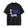 I Love T-shirt Men's Women Fashion Pop Music Streetwear Unisex Casual Oversized T Shirts Male Vintage Tshirts