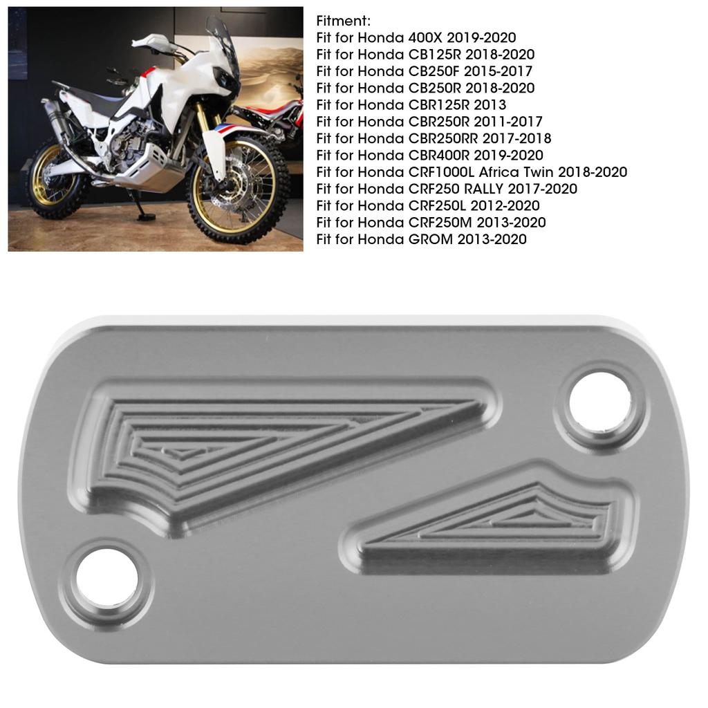 Hinterer Bremsflüssigkeitsbehälter Deckel Abdeckung Passend für Honda 400X CB125R CB250F CRF1000L GROMTitan