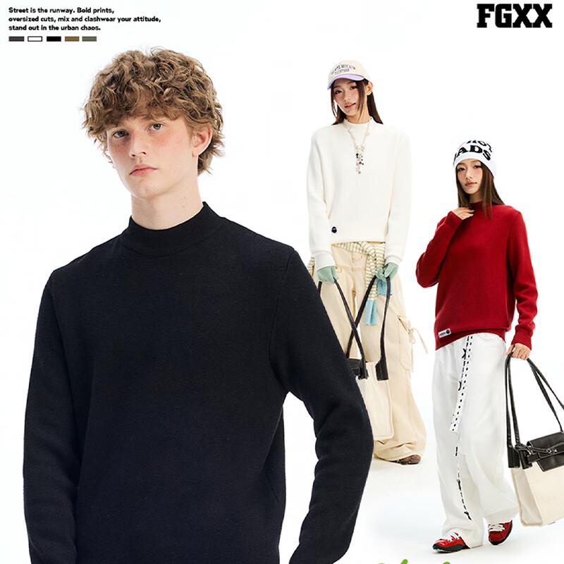 Fingercroxx IT Unisex Half-Turtleneck Plush Knit Sweater