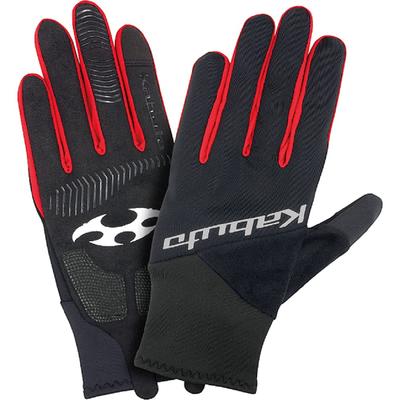 OGK KABUTO Bicycle Gloves for Spring and Autumn Black Red S Palm Hand SFG-2 Size Circumference 185-195mm Length 170-180mm