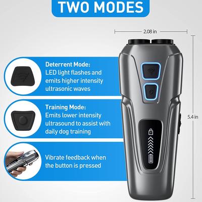 Ultrasonic Dog Repeller Dog Bark Deterrent Devices Rechargeable Portable Multifunctional Anti-Noise