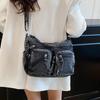 Modische lässige Denim Umhängetasche für Damen Große Kapazität Tragetasche Schultertasche Langlebige weibliche Messenger Bag