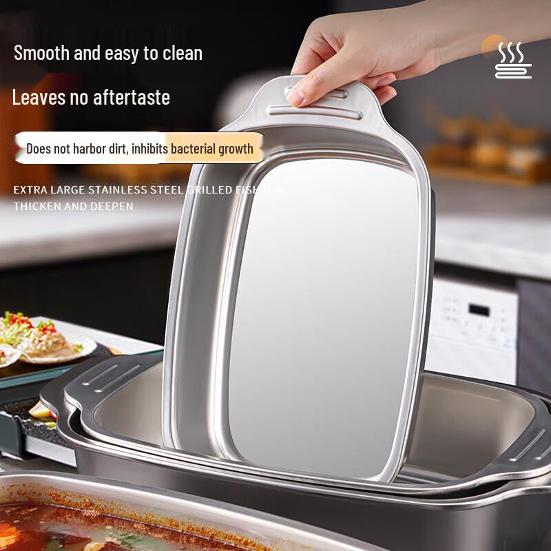 Baijie Stainless Steel Deep Square Roasting Tray