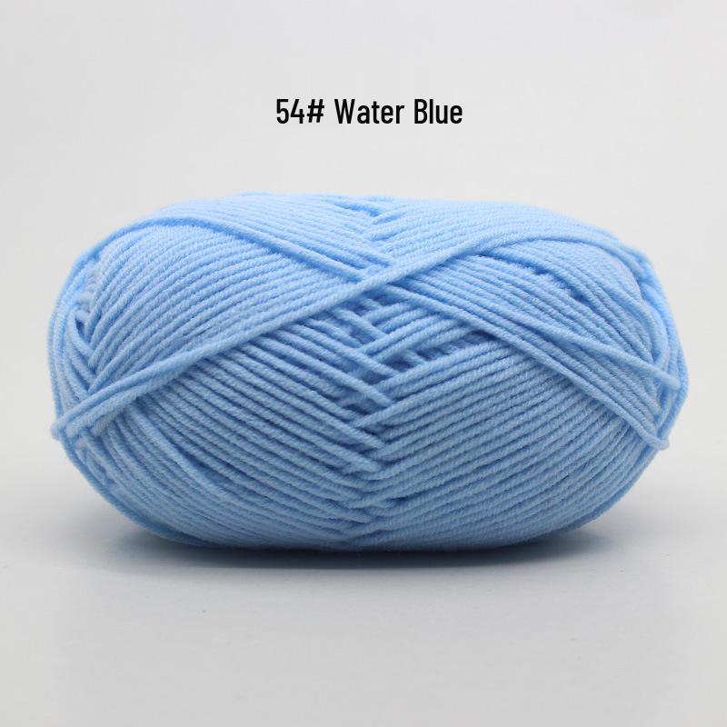 4-Ply Milk Cotton Yarn for DIY Baby Scarf & Blanket Knitting