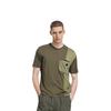 adidas T Shirts Men's Brown Crew Neck Moderate Straight Fit JI9809