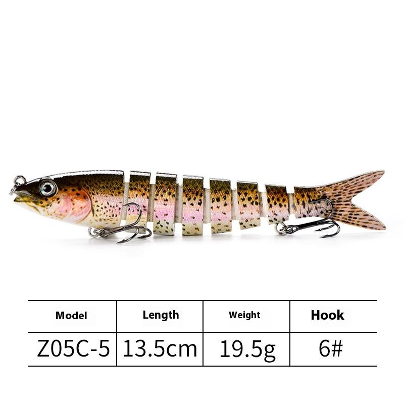 Section Luya Bait 8 Fish Freshwater Sea Fishing Bait Hard Bait Luya Bait Long Throw