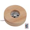 LED Light Base Wood Material Eco Friendly Elegant Style Sturdy Durable Wide Application Color LED Base