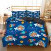 Cartoon Bedding Set Aviation Astronaut Duvet Cover Boys Blue Sky Dream Quilt Cover Twin Single Double Sizes Pillow Case