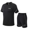 2pcs Set Sports Jersey Basketball Uniform for Men Breathable Short Sleeve Outdoor Football Uniforms Gym Suit Running Dry Fit