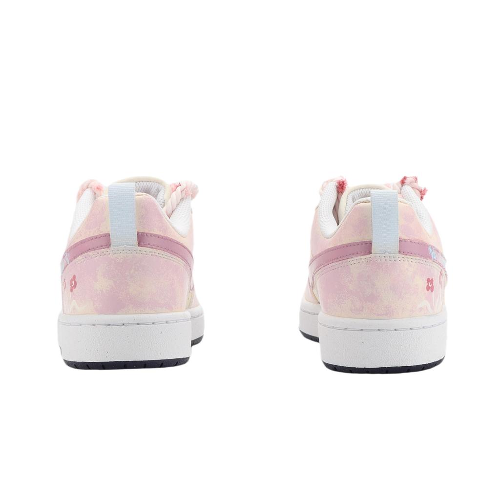 Nike Court Borough Pink Floral Flower Sea, Dopamine Dressing Small Flower Abrasion Resistant Slip Resistant Low Top FV8120-141(Team1390-)