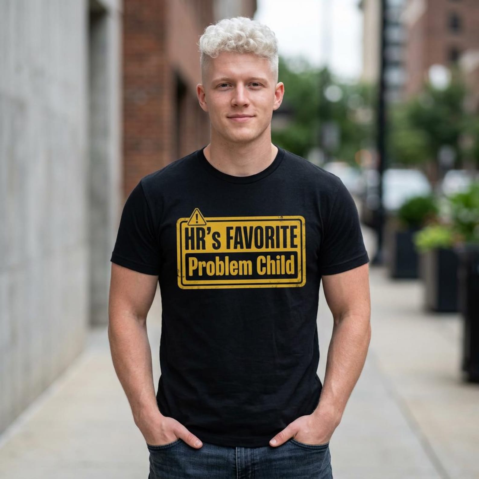 Human Resources Walking HR Violation T-Shirt; Funny Office Performance Tee; HR s Favorite Problem Child Top 4XL