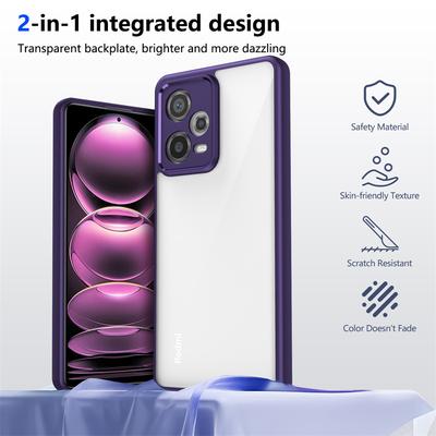 Fotoaparát LED Protect Clear Acrylic Back Case pro Xiaomi Redmi iPhone Samsung pro Redmi Note 14 13 Pro 12 11 10 14C 13C 12C A4 A3 A2 Kryt Silikonový TPU
