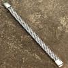 8MM Luxry Double Curb Chain Bracelets for Men Stainless Steel Punk Rock Biker Antique Cubic Chain Male Pulseira Jewelry