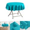 150/180/200cm Round Satin Tablecloth Bright Silk Tablecloth For Baby Shower Wedding Birthday Party Banquet Christmas Table Decor