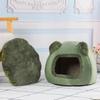 Cute Plush Bear Cat House Katzen Nest Puppy Kennel Small Dog Bed Winter Warm Cat Sleeping Bed Pet Animals Houses Pet Supplies